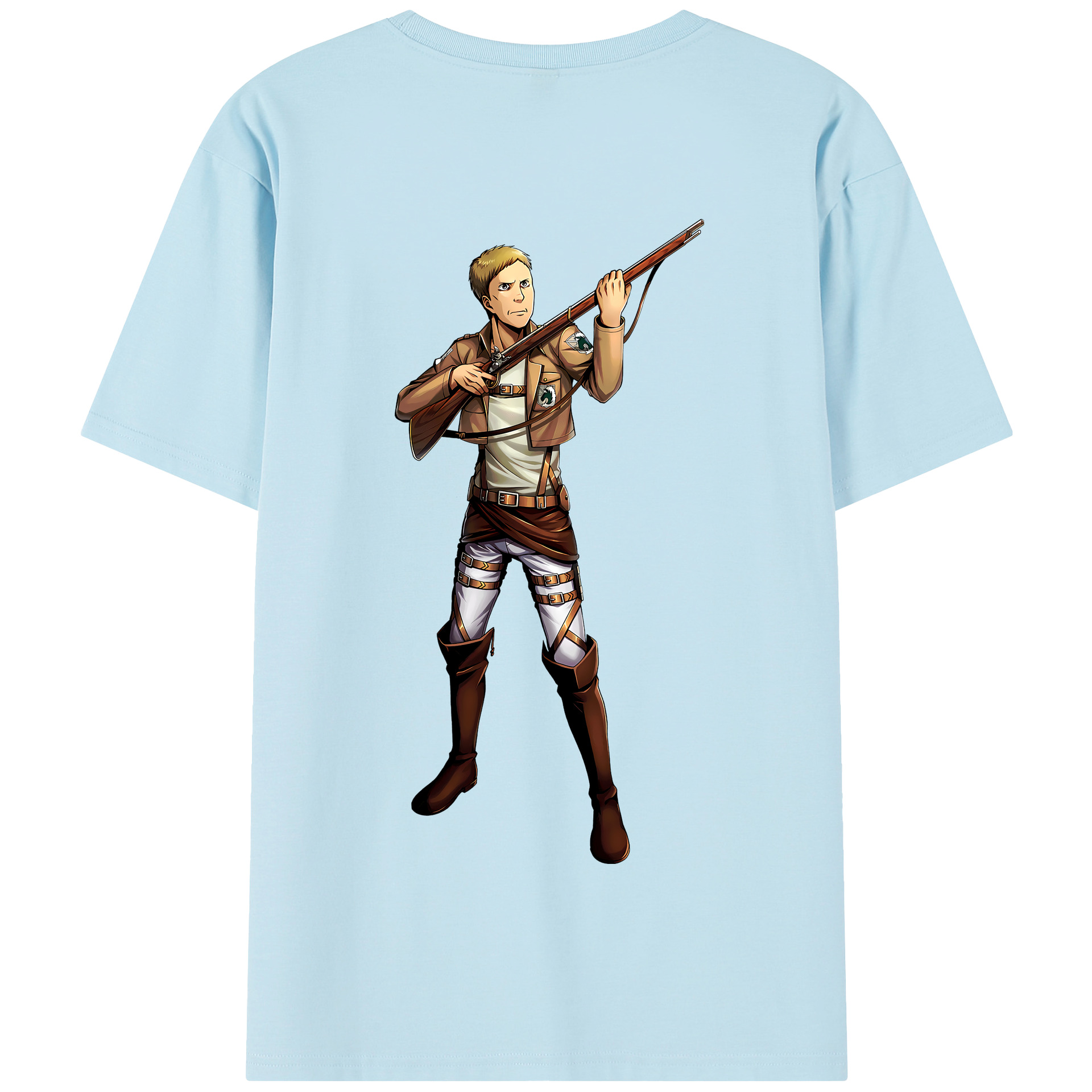 （画像用） 進撃の巨人 Attack on Titan 綿100％半袖Tシャツ（背面プリント）